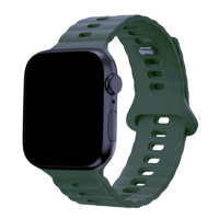 Apple Watch Siliconen Wave Band - Groen - 38, 40, 41 & 42mm