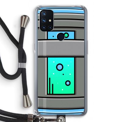 Chug Bottle: OnePlus Nord N10 5G Transparant Hoesje met koord Chug Bottle: OnePlus Nord N10 5G Transparant Hoesje met koord