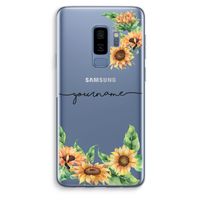 Zonnebloemen: Samsung Galaxy S9 Plus Transparant Hoesje