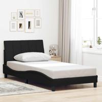 Bedframe zonder matras "Hanko" 100x200 cm stof zwart