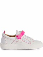 Giuseppe Zanotti baskets Coby à attache scratch - Blanc