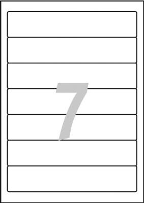Avery-Zweckform Ordneretiketten L4760-25 38 x 192 mm Papier Wit Permanent hechtend 210 stuk(s)