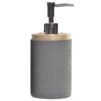 Items Zeeppompje/dispenser - klassiek - grijs - polystone - 8 x 18 cm - lotionpompje - keuken/badkam