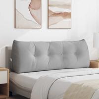 VidaXL Rugkussen wolkengrijs 140 x 24 x 50 cm stof