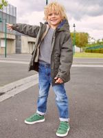 3-in-1-parka voor baby met afneembaar vest kaki