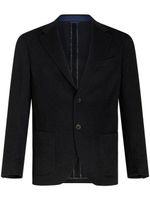 ETRO blazer boutonné à revers crantés - Noir