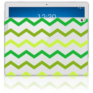 Lenovo Tab P10 Hippe Hoes Zigzag Groen