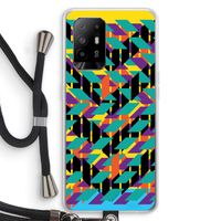 Skew Bee 1: Oppo A94 5G Transparant Hoesje met koord