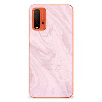 Xiaomi Poco M3 TPU Siliconen Hoesje Marble Pink - Origineel Cadeau Vriendin