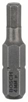 Bosch accessoires bit extra-hard hex 4, 25 mm 3st - 2607001724