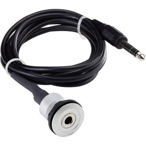 Schlegel RRJ_KL6.3_200CM Jackplug Audio Aansluitkabel [1x Jackplug male 6,3 mm - 1x Jackplug female 6,3 mm] 2.00 m Zwart