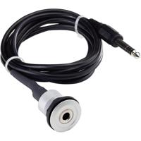 Schlegel RRJ_KL6.3_200CM Jackplug Audio Aansluitkabel [1x Jackplug male 6,3 mm - 1x Jackplug female 6,3 mm] 2.00 m Zwart