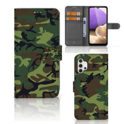 Samsung Galaxy A32 4G | Telefoon Hoesje | Army Dark
