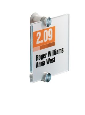 Durable Deur-/infobord | B105xH105mm | controlevenster acryl | achterdeel acryl | 1 stuk - 482019 482019