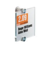 Durable Deur-/infobord | B105xH105mm | controlevenster acryl | achterdeel acryl | 1 stuk - 482019 482019
