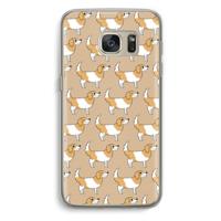 Doggy: Samsung Galaxy S7 Transparant Hoesje - thumbnail