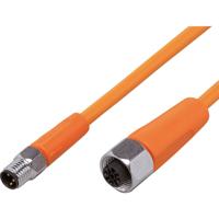 ifm Electronic EVT260 Verbindingskabel Aantal polen (sensoren): 3, 5 Stekker, recht, Bus, recht 0.3 m 1 stuk(s)
