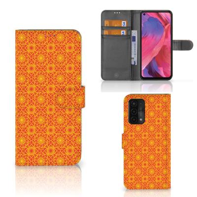 OPPO A54 5G | A74 5G | A93 5G | Telefoon Hoesje | Batik Oranje