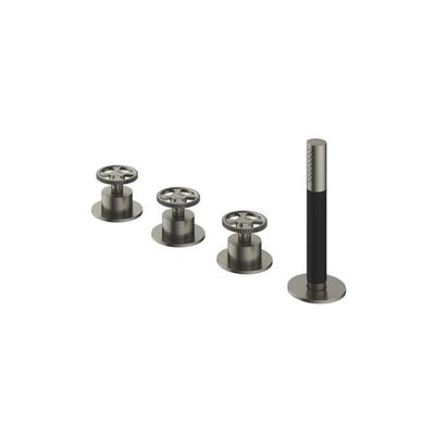 Hotbath Cobber @Work badrandcombinatie geborsteld nikkel Hotbath Cobber @Work badrandcombinatie geborsteld nikkel