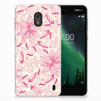 Nokia 2 TPU Case Pink Flowers