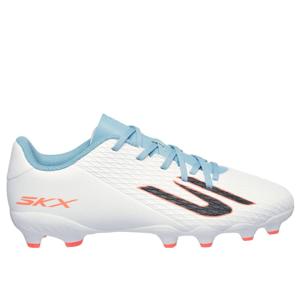 Skechers SKX_2 Gras / Kunstgras Voetbalschoenen (MG) Kids Wit Blauw Oranje
