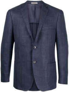 Corneliani blazer à simple boutonnage - Bleu