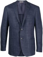 Corneliani blazer à simple boutonnage - Bleu - thumbnail