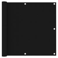 Balkonscherm 90x300 cm oxford stof zwart - thumbnail