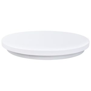 LED Plafondlamp - Elotra - Opbouw Rond 36W - Helder/Koud Wit 6400K - Mat Wit Aluminium - Ø350mm