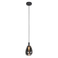 Steinhauer Hanglamp Glimsy 1 lichts Ø 14.5 cm zwart