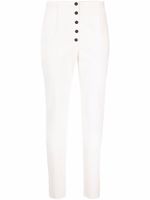 Philosophy Di Lorenzo Serafini pantalon slim en toile à taille haute - Blanc - thumbnail