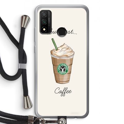 But first coffee: Huawei P Smart (2020) Transparant Hoesje met koord