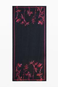 Foulard orchidee levendige kleuren - BLACK - U