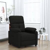 Fauteuil verstelbaar stof zwart Fauteuil verstelbaar stof zwart