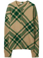 Burberry cardigan à carreaux en intarsia - Tons neutres