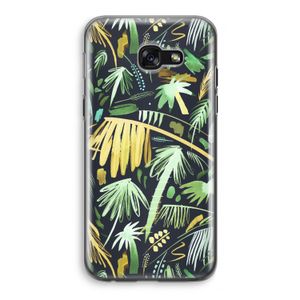 Tropical Palms Dark: Samsung Galaxy A5 (2017) Transparant Hoesje