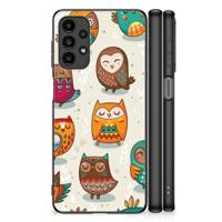 Samsung Galaxy A13 4G Dierenprint Telefoonhoesje Vrolijke Uilen