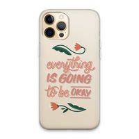 Optimistic flower girl: iPhone 13 Pro Max Transparant Hoesje