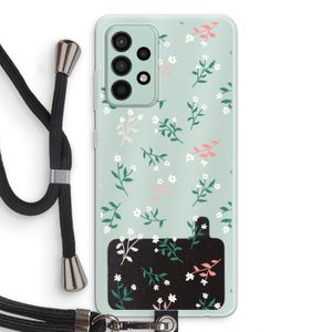 Small white flowers: Samsung Galaxy A52s 5G Transparant Hoesje met koord
