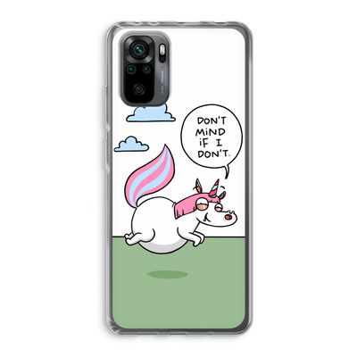 Unicorn: Xiaomi Redmi Note 10 Pro Transparant Hoesje