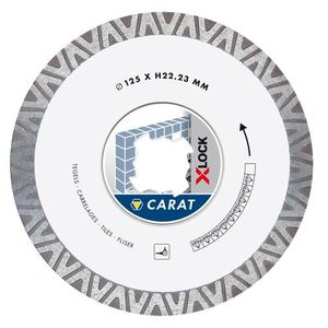 Carat Diamantzaag slijpschijf X-lock Tegels Ø125x22,23 MM - CTXLOCK125