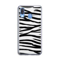 Zebra pattern: Samsung Galaxy A40 Transparant Hoesje