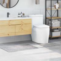 Antislip Badmat Set 2 pcs Grijs PP