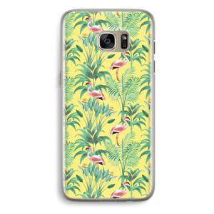 Flamingo party: Samsung Galaxy S7 Edge Transparant Hoesje