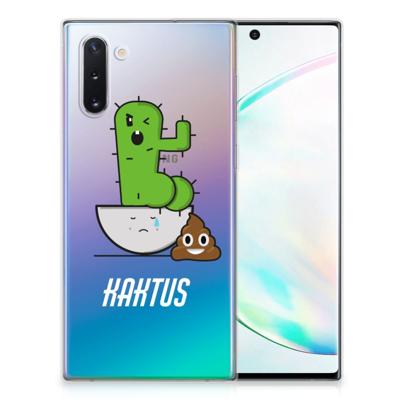 Samsung Galaxy Note 10 Telefoonhoesje met Naam Cactus Poo