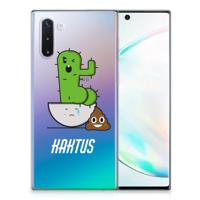 Samsung Galaxy Note 10 Telefoonhoesje met Naam Cactus Poo Samsung Galaxy Note 10 Telefoonhoesje met Naam Cactus Poo
