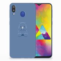 Samsung Galaxy M20 (Power) Telefoonhoesje met Naam Baby Rhino