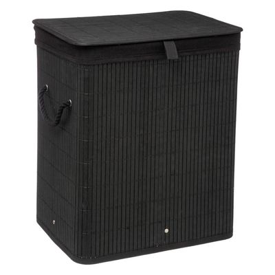 Decopatent® Grote Bamboe Wasmand met deksel - 60 L - Wasmand 1 Vak met