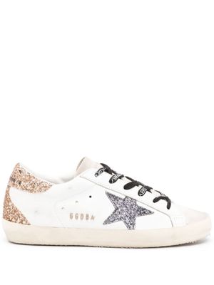 Golden Goose baskets Super-Star à paillettes - Blanc
