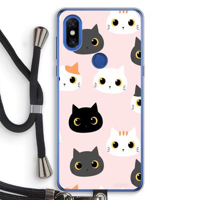 Katten: Xiaomi Mi Mix 3 Transparant Hoesje met koord